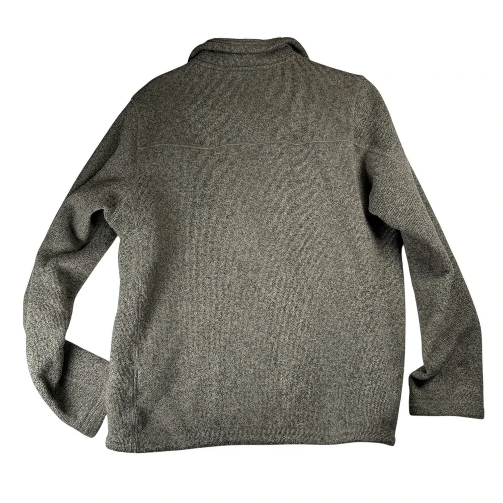 The North Face Mens Gray Quarter Zip Pullover Sweater‎ Fleece Jacket Medium